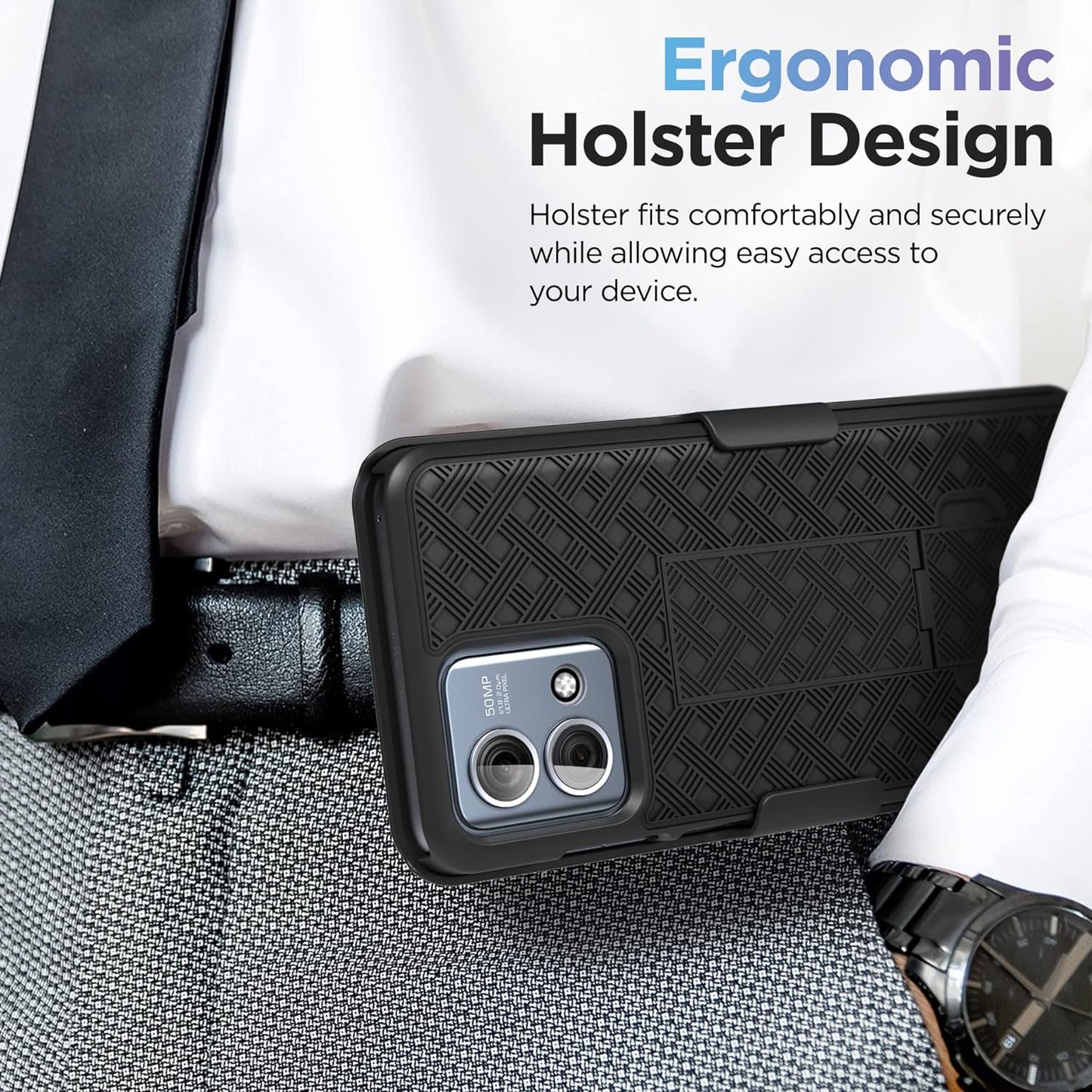 Case Belt Clip Holster Swivel Cover Kickstand Armor - ONE95 2095-6