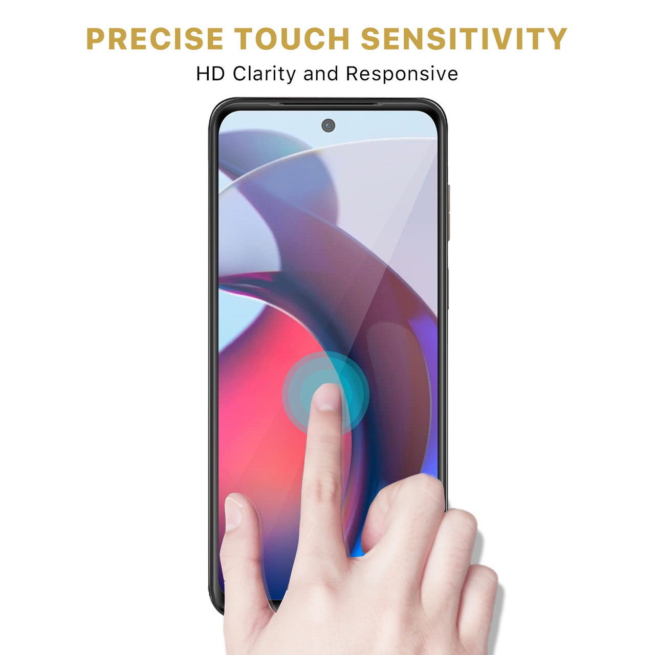 2 Pack Screen Protector Tempered Glass HD Clear Full Cover (Fingerprint Unlock) 9H Hardness - ON2V76 2115-6