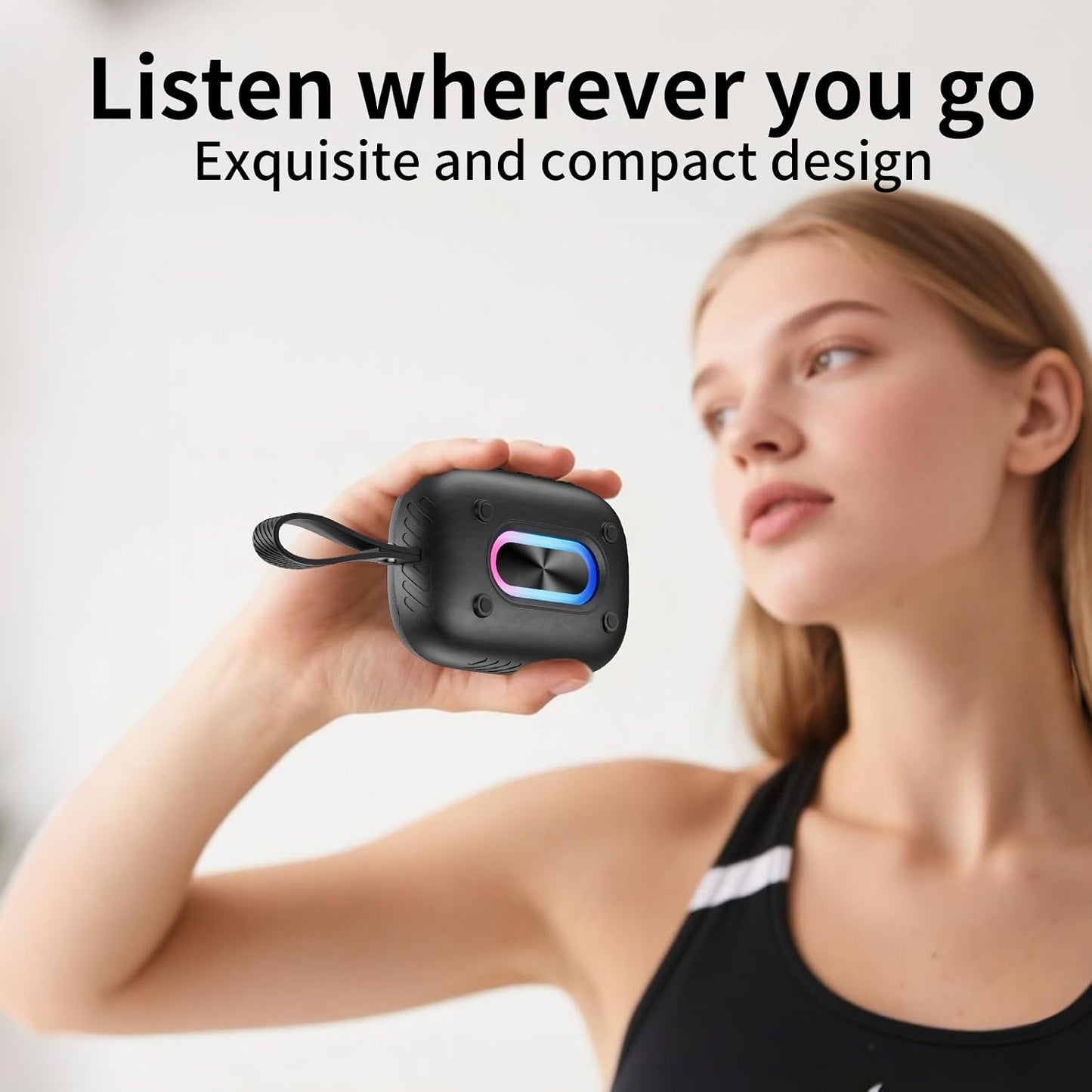 Waterproof Shower Wireless Speaker Audio Multimedia Black - ONXW221 2576-7