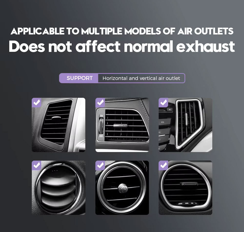 Car Mount Magnetic Air Vent Phone Holder MagSafe Compatible Swivel Strong Grip - ONZ86 2190-8