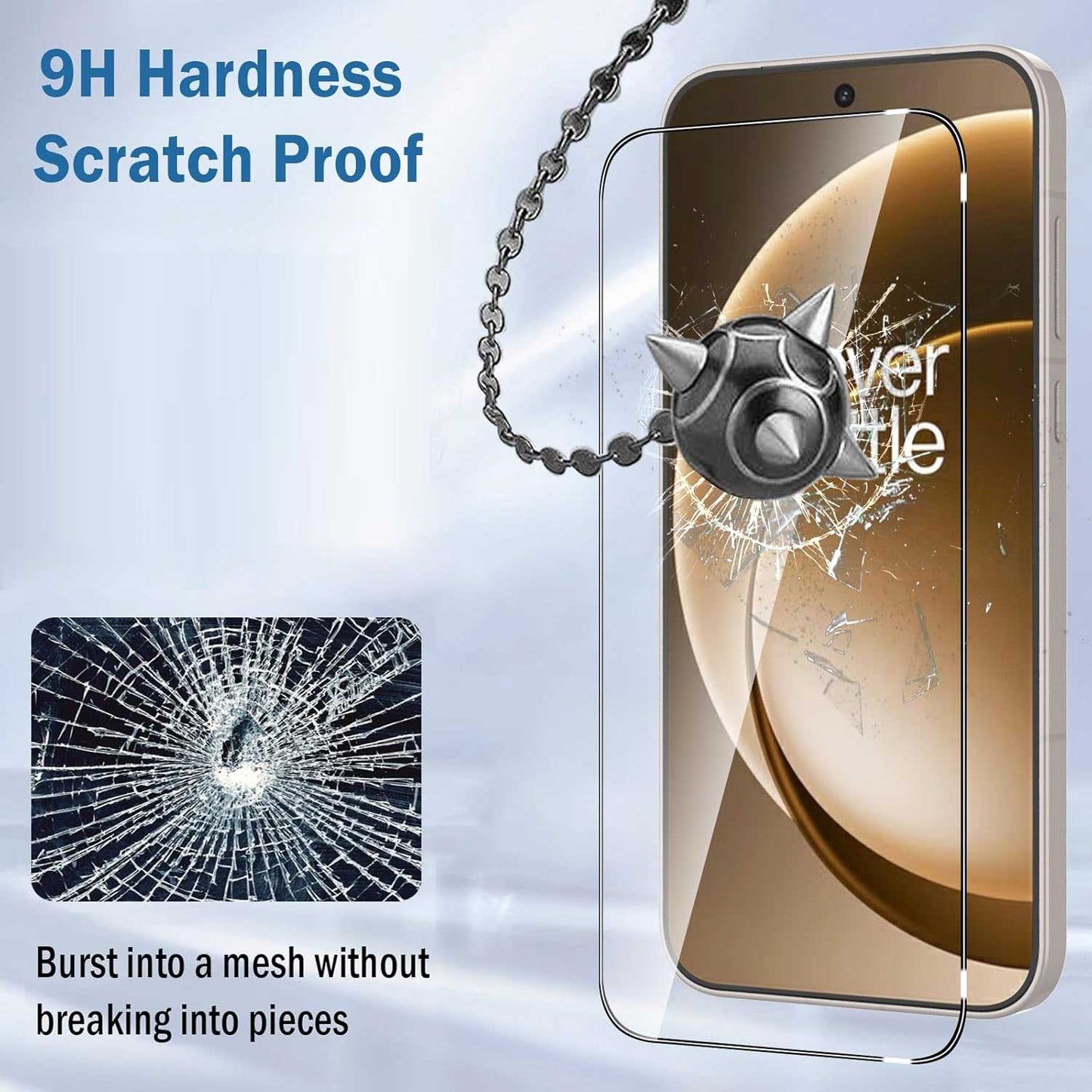 2 Pack Screen Protector Tempered Glass HD Clear Full Cover (Fingerprint Unlock) 9H Hardness - ON2SP75 2313-6