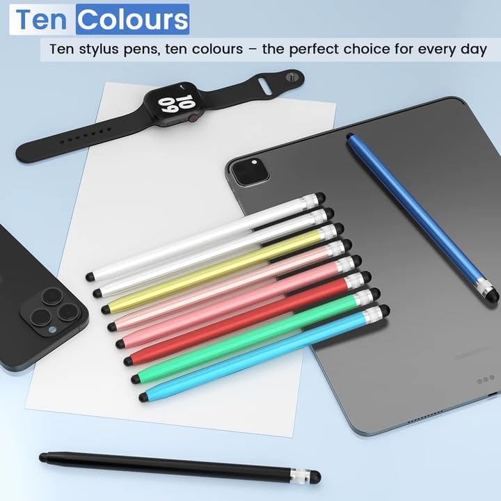 10 PCS Stylus Pen Touch Compact Lightweight Colorful - ONXW259 2620-7