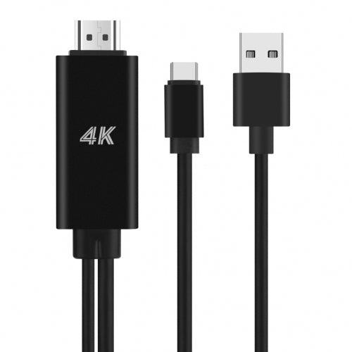 USB Type C Adapter to HDMI, USB-C to HDMI Adaptor Cable Supports 4K UHD