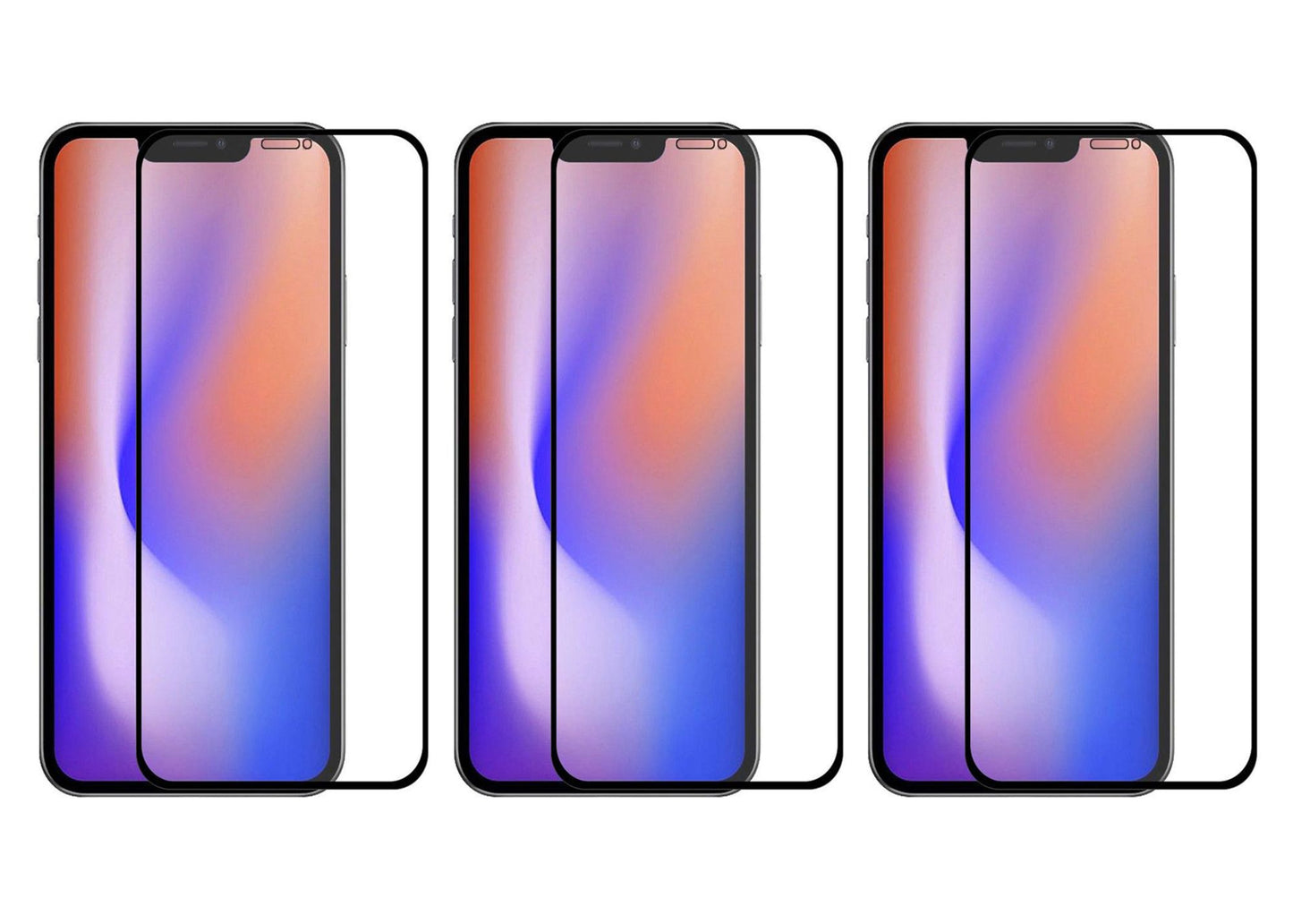 Belt Clip Case and 3 Pack Screen Protector Swivel Holster Tempered Glass Kickstand Cover 9H Hardness Anti-Glare - ONA54+3Z31