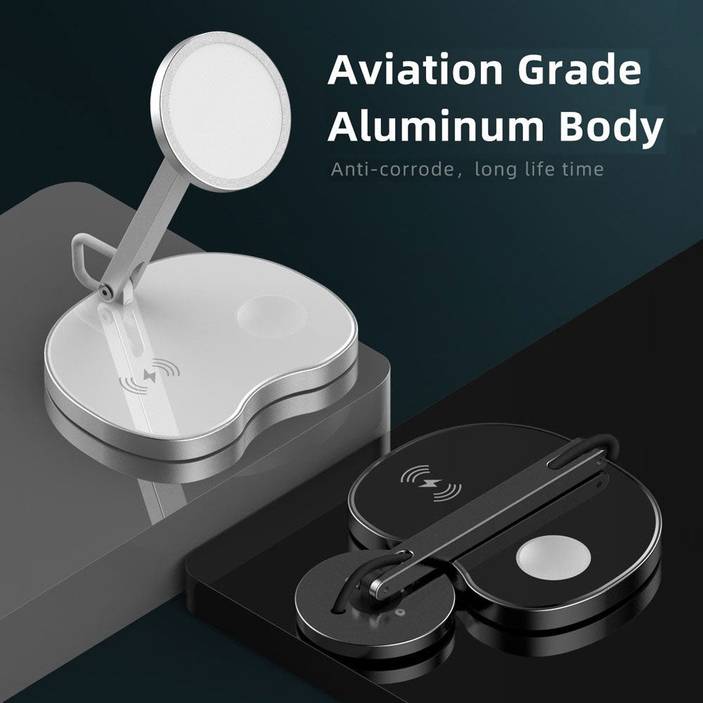 3-in-1 Magnetic Wireless Charger 15W Fast charge Foldable Stand Charging Pad - ONY81