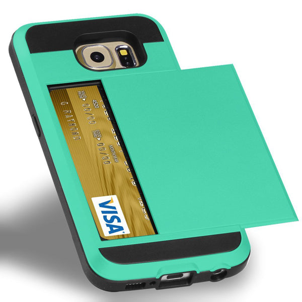 Case Hybrid Slim Fit Cover Reinforced Bumper Card ID Slot