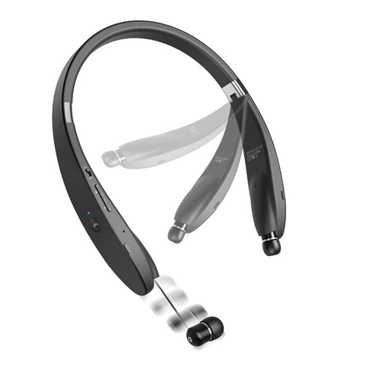 Wireless Headphones Sports Earphones With Microphone Folding Retractable Neckband Headset
