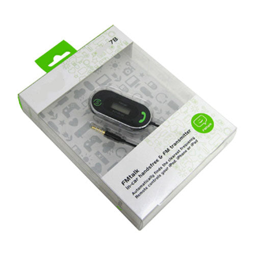 FM Transmitter Car Stereo AutoScan Hands-free Adapter Microphone