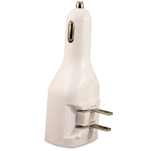 Car Home Charger 2-Port USB 2-in-1 Power Adapter DC Socket