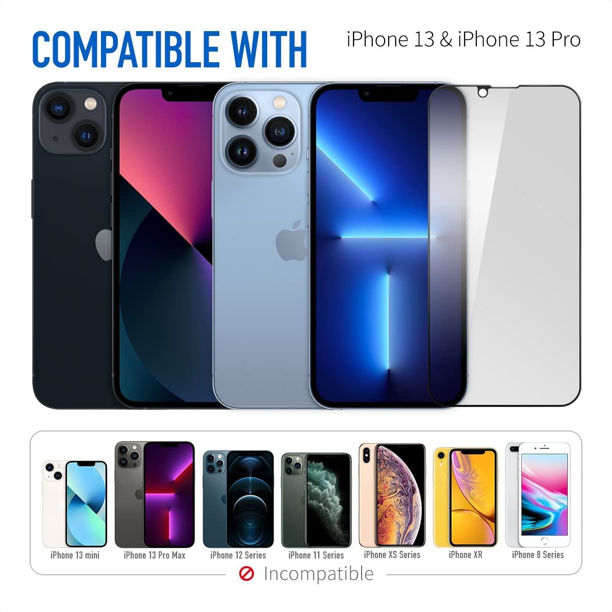 Privacy Screen Protector Tempered Glass Curved Anti-Spy Anti-Peep 3D Edge - ONZ26