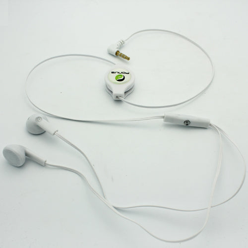 Retractable Earphones Headphones Hands-free Headset Handsfree Earbuds