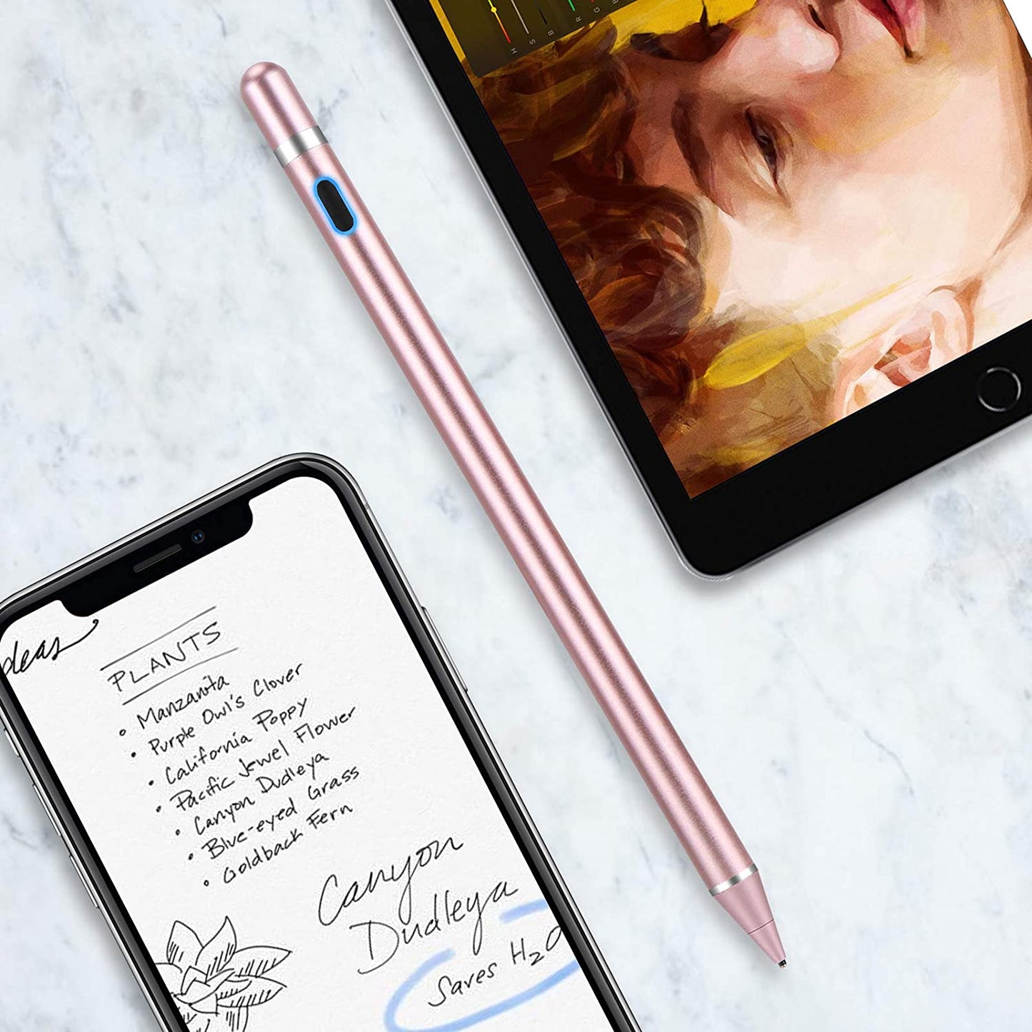 Active Stylus Pen Digital Capacitive Touch Rechargeable Palm Rejection - ONG78