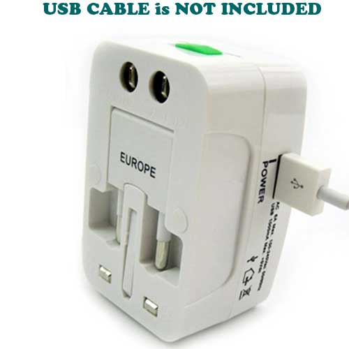 International Charger USB Port Travel Adapter Plug Converter AC Power