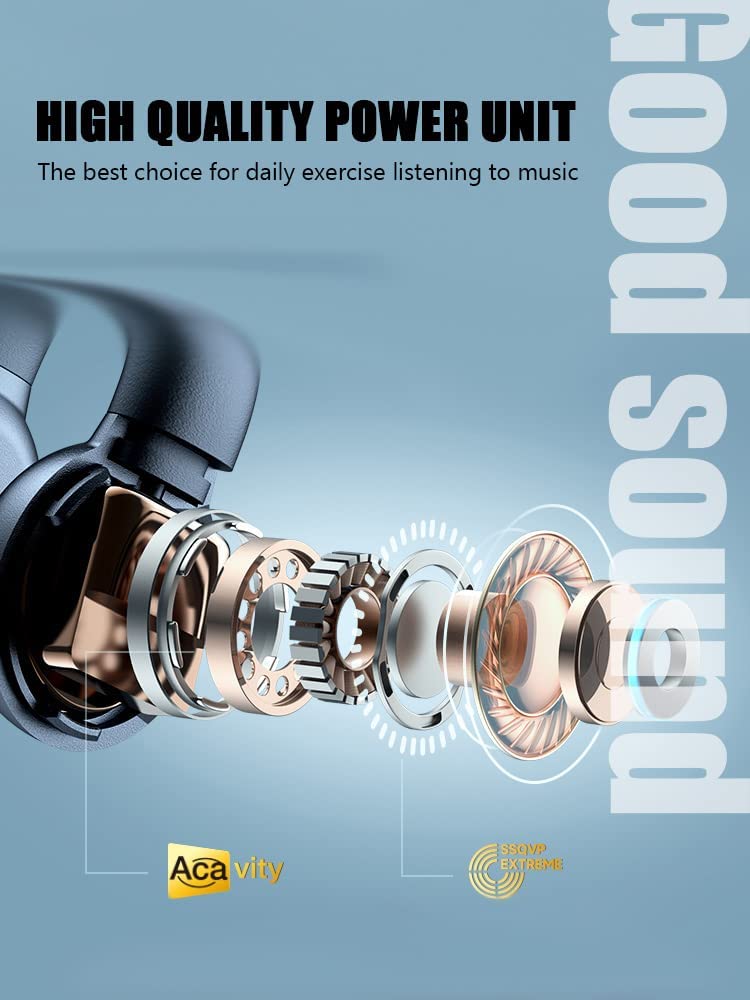 Wireless Ear-Clip TWS Earphones Bluetooth Earbuds Bone Conduction Headphones True Stereo Charging Case Hands-free Mic - ONZ30