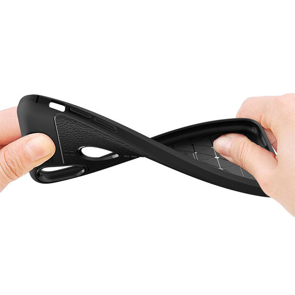 Case PU Leather Slim Fit Cover Reinforced Bumper Shock Absorbent