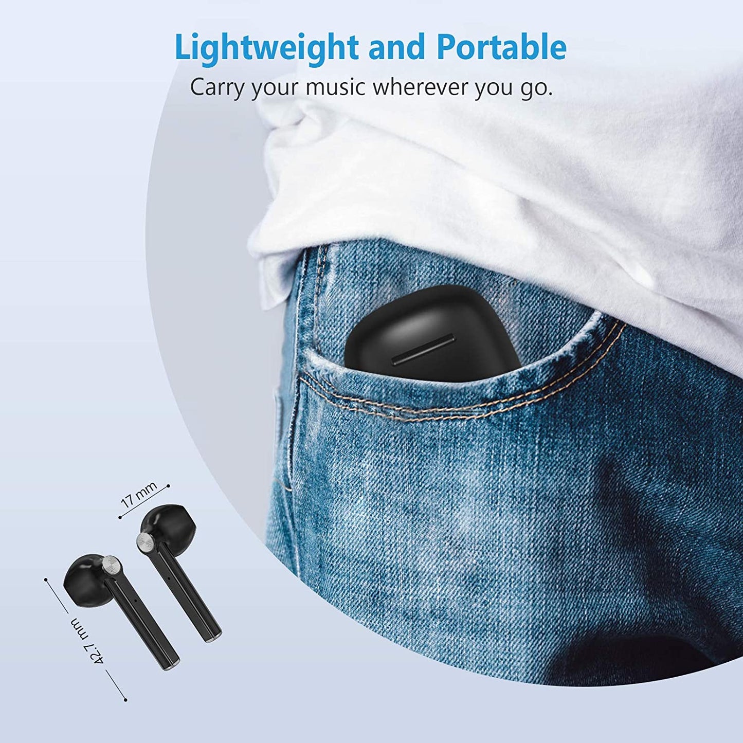 TWS Earphones Wireless Earbuds Headphones True Stereo Headset - ONXYB