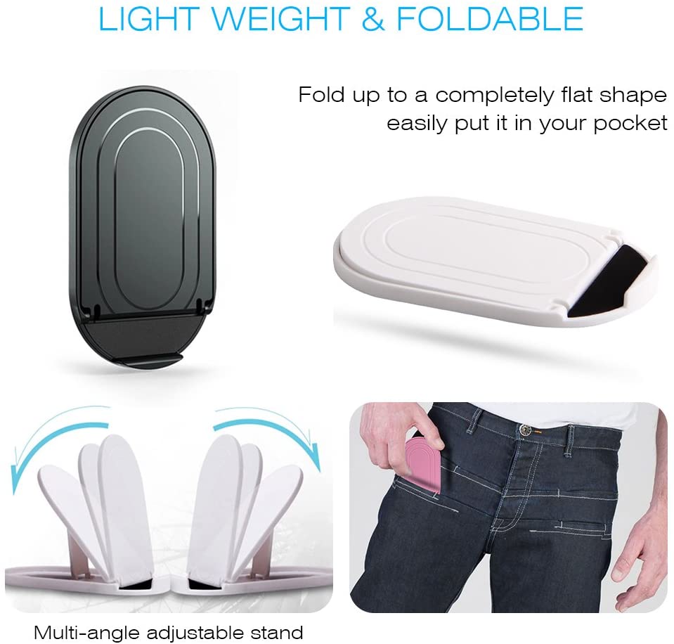 Fold-up Stand Blue Holder Travel Desktop Cradle - ONZ17