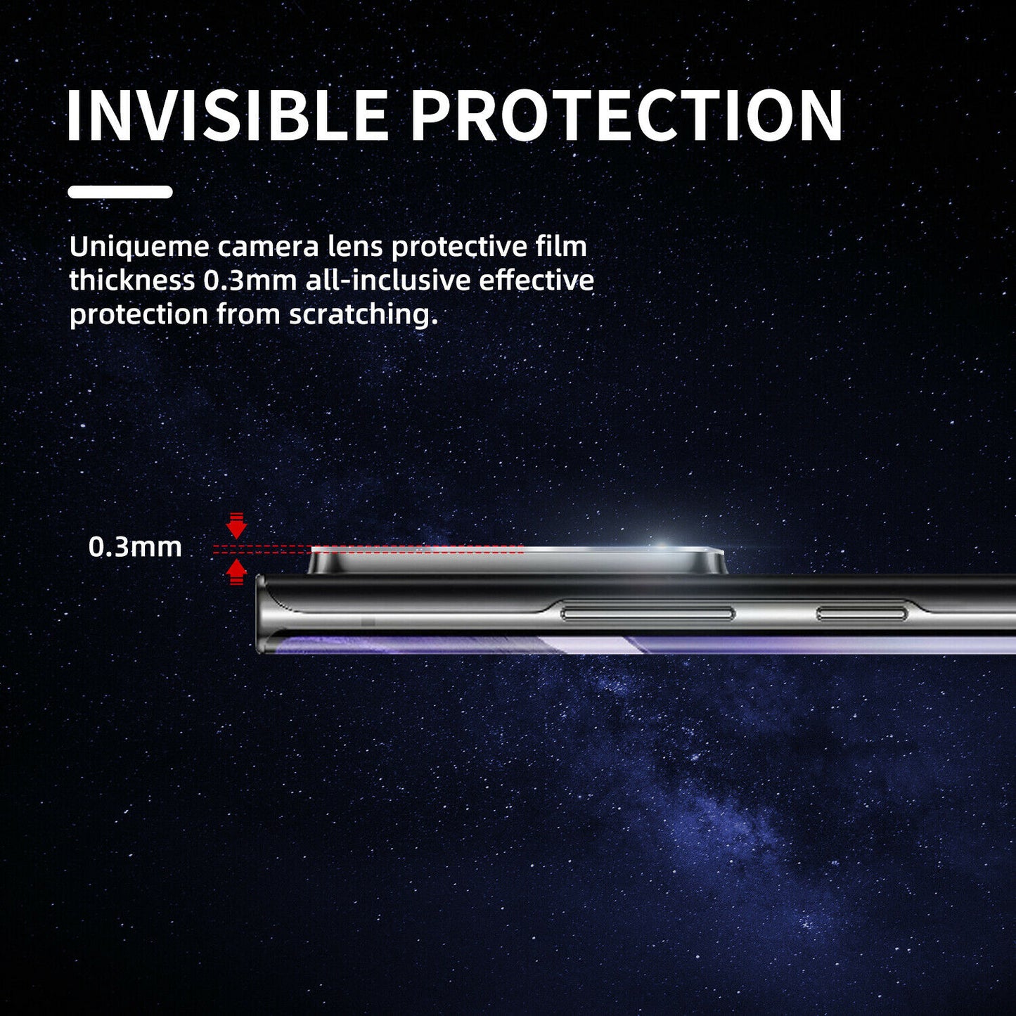 3 Pack Screen Protector Tempered Glass (Fingerprint Unlock) 3D Curved Edge Full Cover HD Clear - ON3T37