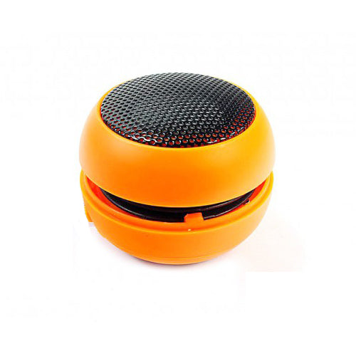 Wired Speaker Portable Audio Multimedia Rechargeable Orange