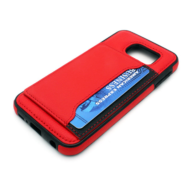 Leather Case Card ID Slots Wallet Cover Skin