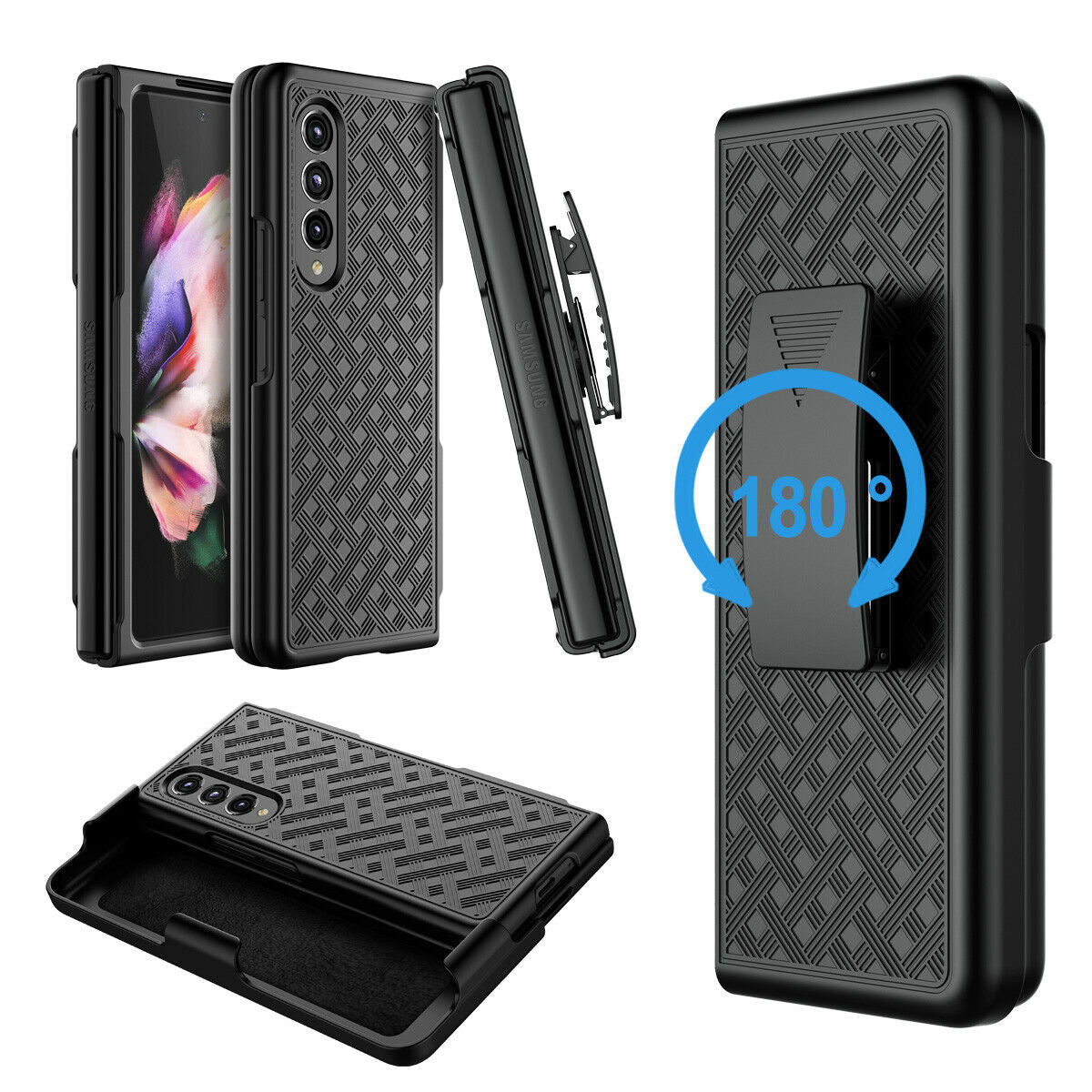 Case Belt Clip Holster Swivel Cover Kickstand Armor - ONY99