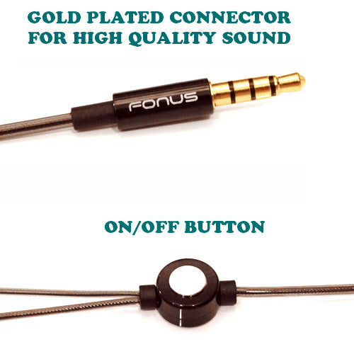 Headset Type-C Adapter Earphones Microphone Metal Earbuds