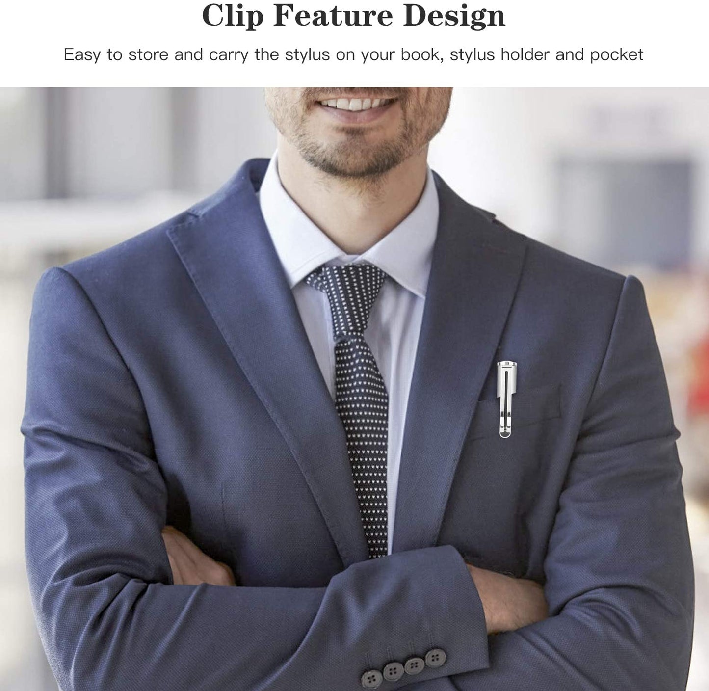 Stylus Touch Screen Pen Fiber Tip Aluminum Lightweight Silver Color - ONZ51