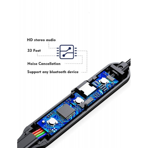 Wireless Earphones Neckband Headphones Sports Headset Hands-free Mic