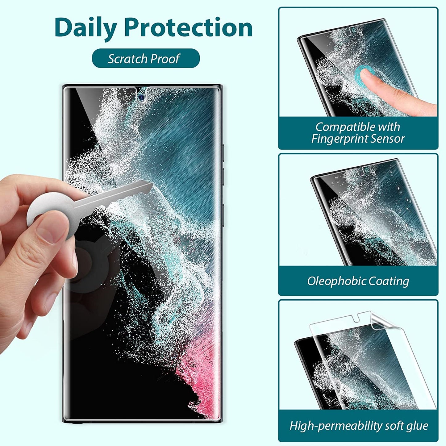 Matte Screen Protector TPU Film Anti-Glare Anti-Fingerprint Case Friendly - ONZ34