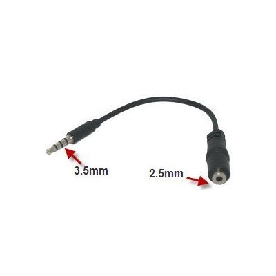 Headphone Adapter 2.5mm to 3.5mm Earphone Jack Converter Earbud