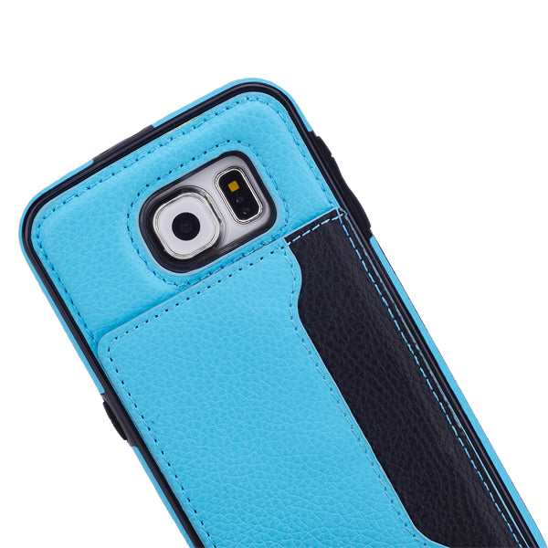 Leather Case Card ID Slots Wallet Cover Skin