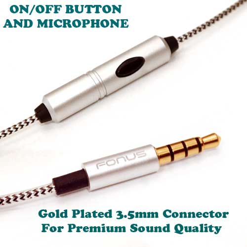 Headset Type-C Adapter Earphones Handsfree Mic Metal Earbuds