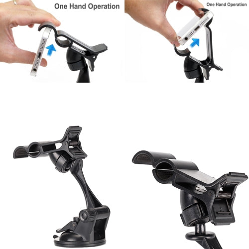 Car Mount Dash Windshield Holder Cradle Rotating