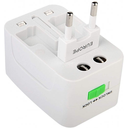 International Charger USB 2-Port Travel Adapter Plug Converter AC Power