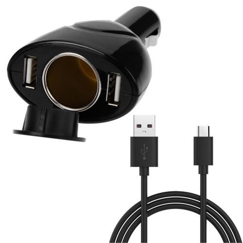 2-Port USB Charger 6ft Long Cable Power Cord DC Socket Adapter Micro-U –  OdeMobile