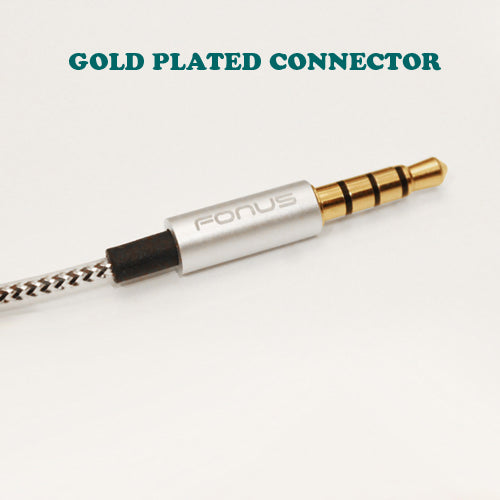 Wired Earphones Hi-Fi Sound Headphones Handsfree Mic Headset Metal Earbuds