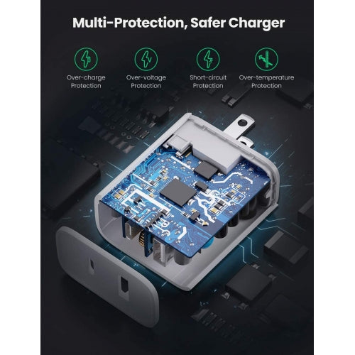 36W PD Home Wall Charger Quick Charge 2-Port