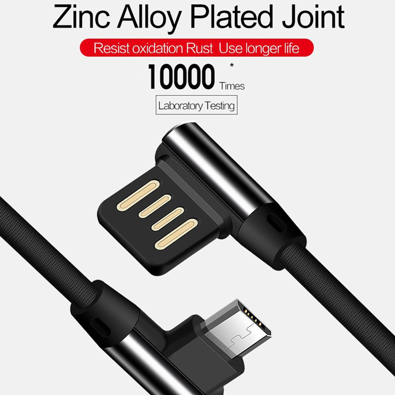 Angle USB Cable 6ft Charger Cord Power Wire Sync