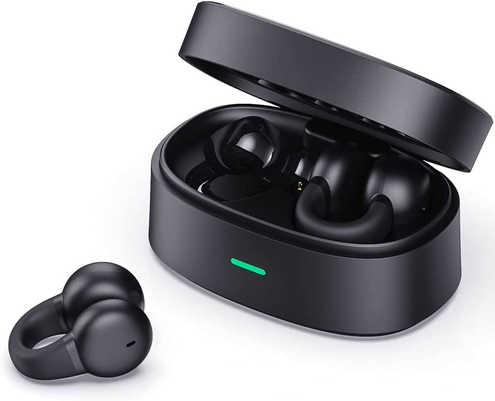Wireless Ear-Clip TWS Earphones Bluetooth Earbuds Bone Conduction Headphones True Stereo Charging Case Hands-free Mic - ONZ30