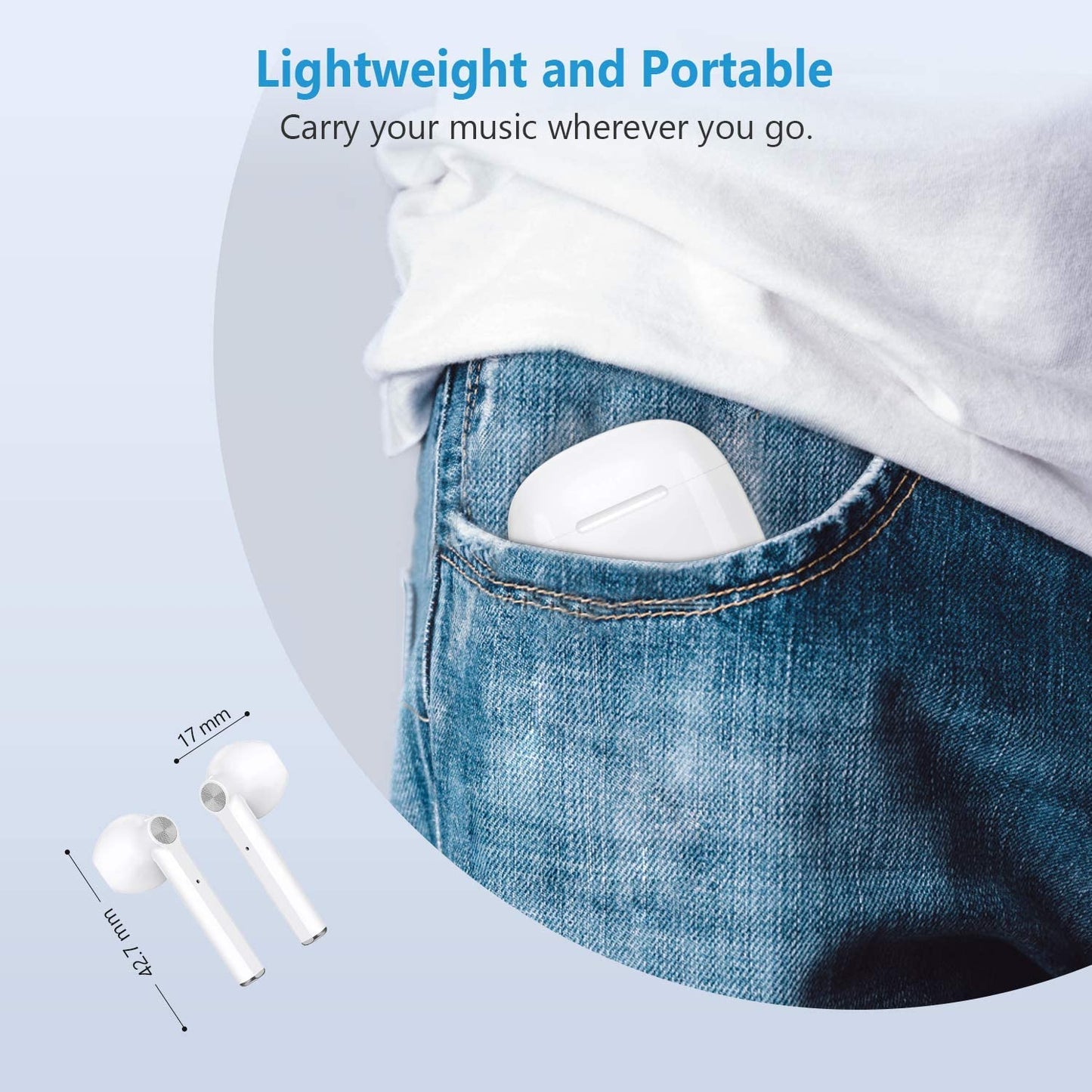 TWS Earphones Wireless Earbuds Headphones True Stereo Headset - ONXY6