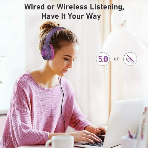 Wireless Headphones Foldable Headset w Mic Hands-free Earphones - ONCM3