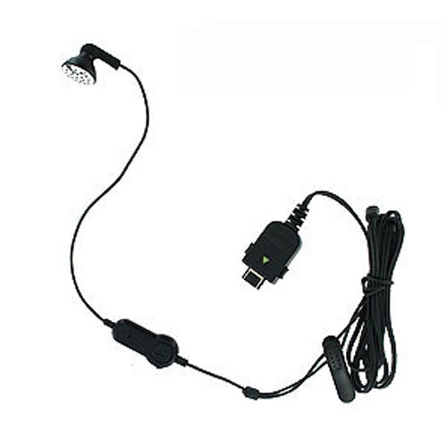 Mono Headset Wired Earphone Handsfree Mic Headphone Single Earbud