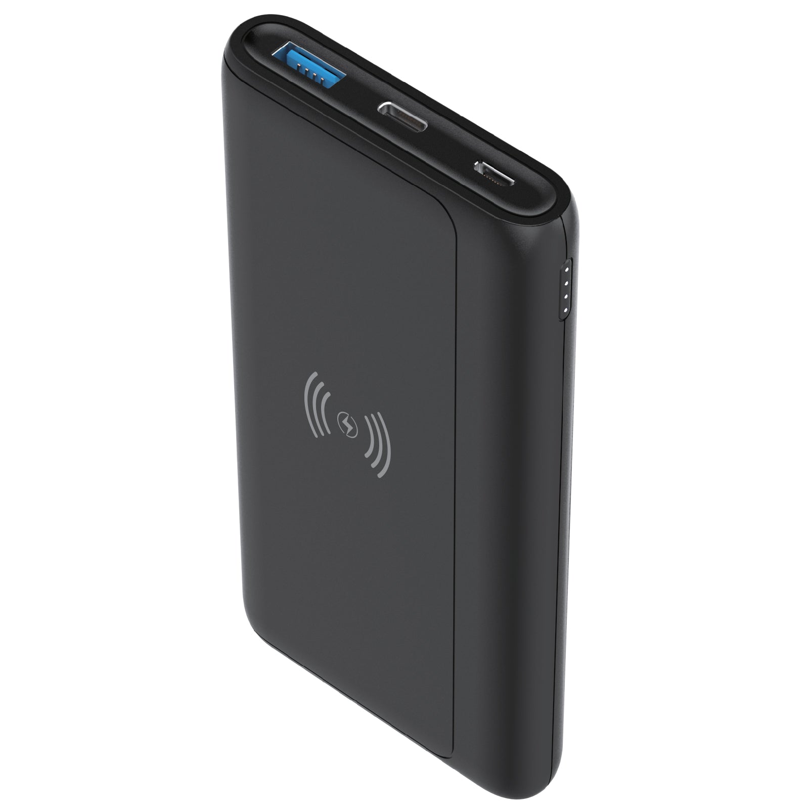 AT&T Q10-BLK Bluetooth Wireless Speaker with Qi Wireless Charger Pad