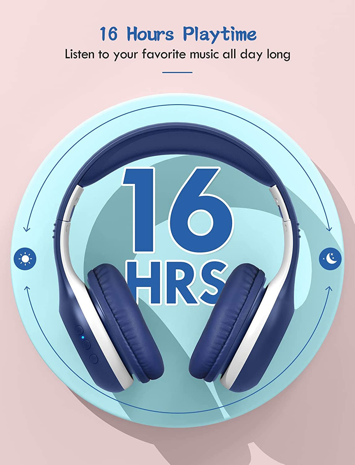 Wireless Headphones Over Ear Headset with Microphone