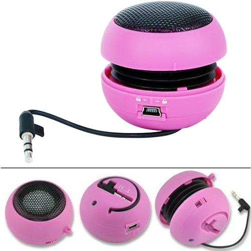 Wired Speaker Portable Audio Multimedia Rechargeable Pink