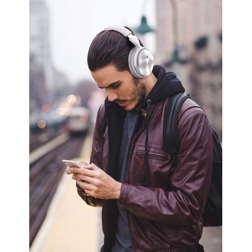 Wireless Headphones Foldable Headset w Mic Active Noise Cancelling Hands-free - ONA74
