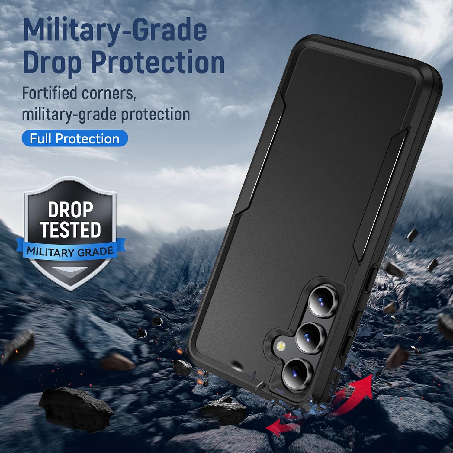 Case Cover Dual Layer Shockproof Non-Slip Armor  - ONXW43 2379-4