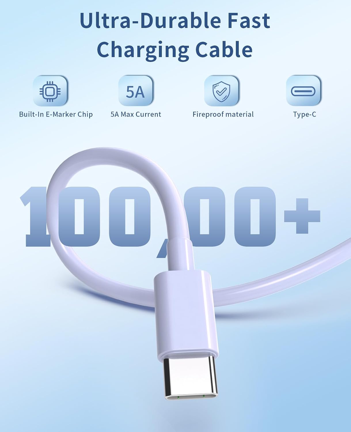 Purple 2 Pack 25W Fast Home Charger PD Type-C 2 Pack 6ft USB-C Cable Quick Power Adapter  - ONXW189 2538-4