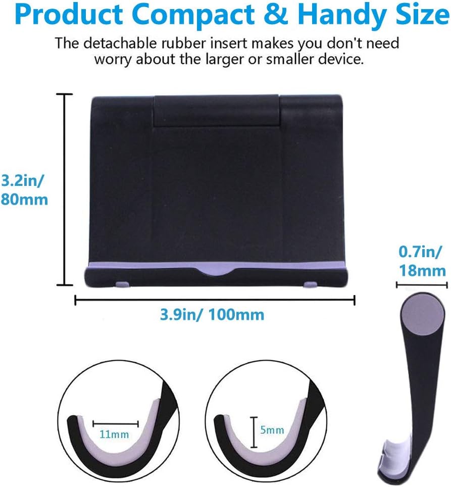 2 Pack Portable Fold-up Stand Holder Travel Desktop Cradle Dock  - ONXW207 2557-2