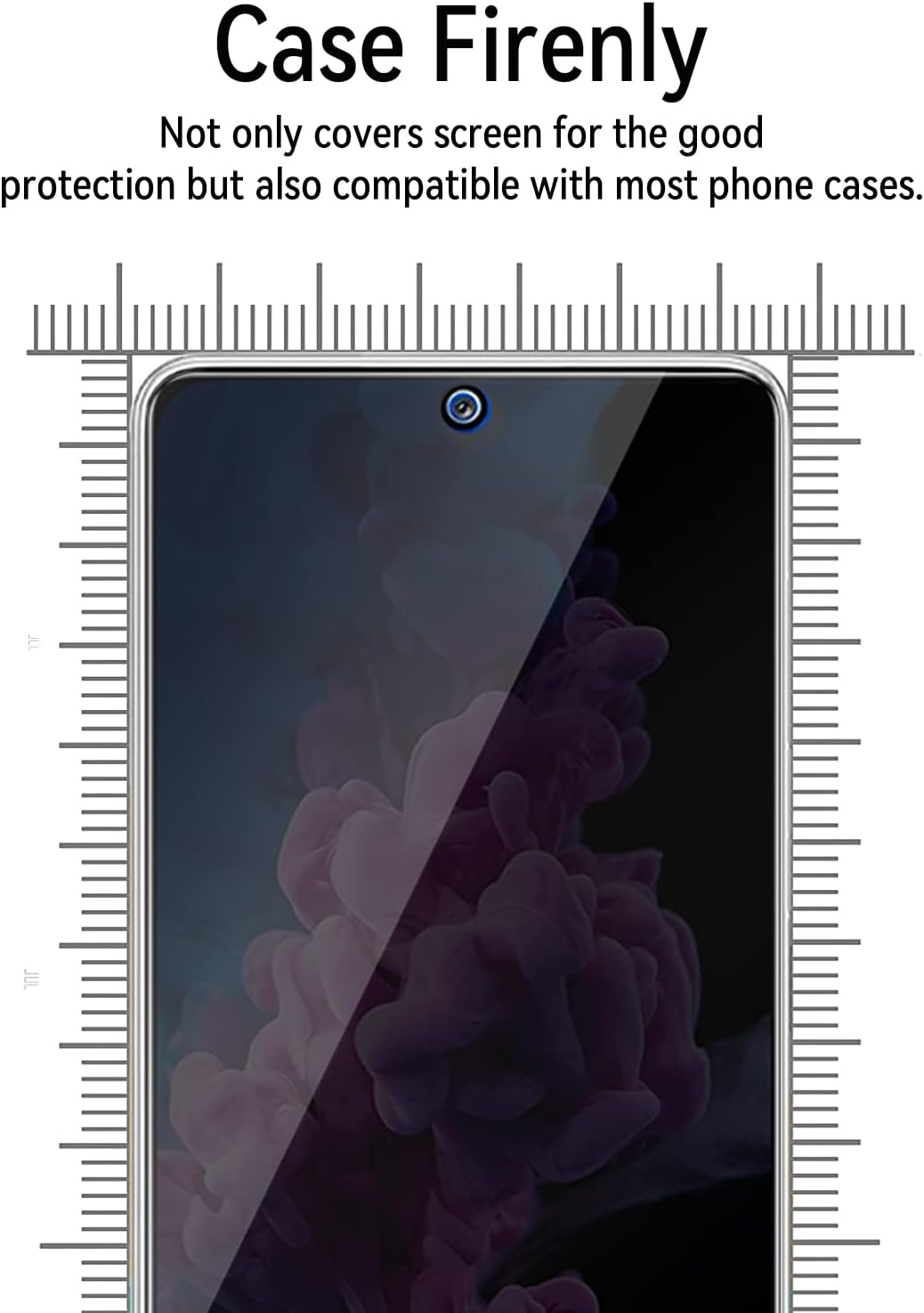 2 Pack Privacy Screen Protector TPU Film Fingerprint Works Anti-Spy Anti-Peep 3D Edge  - ON2SP42 2259-5